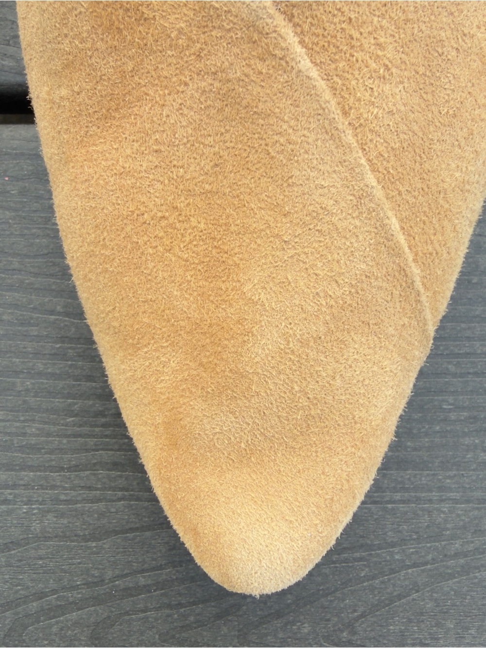 Birdies The Swan Golden Oak Suede Pointed Toe Mule Flats Size 7.5 Quilted Insole - Picture 8 of 16